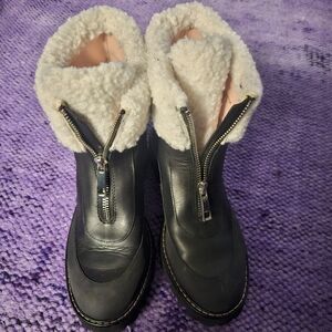 JCrew black Winter Boots 5.5